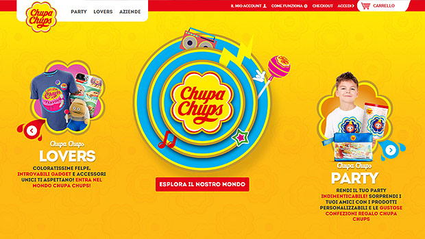The first Chupa Chups on-line shop